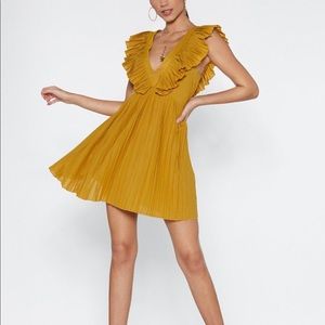 Mini pleated summer dress. Perfect for any events